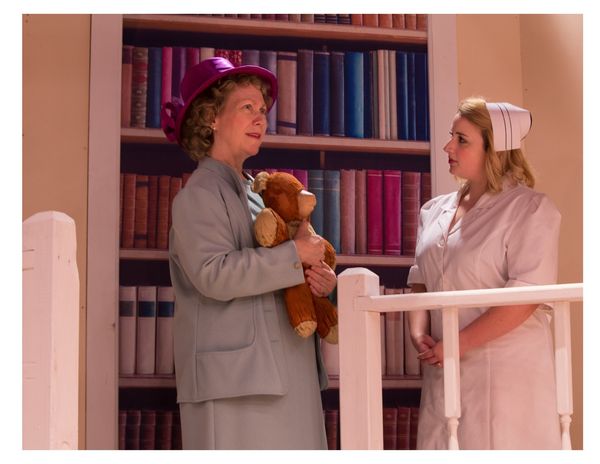 Cast Photo:
First row: JoEllen Myers (Mrs. Paddy), Sarah Tapparo (Florence), Kristi Hill (Fairy May), Marcie Warner (Ethel Savage)
Second Row: Dan Walmer (Hannibal), Harry Menear (Dr Emmett), Shelby Snyder (Miss Wilhelmina), Jack Ferry (Samuel Savage) Lorie Kimmel (Lily Belle), Mike Barber (Titus Savage) 2