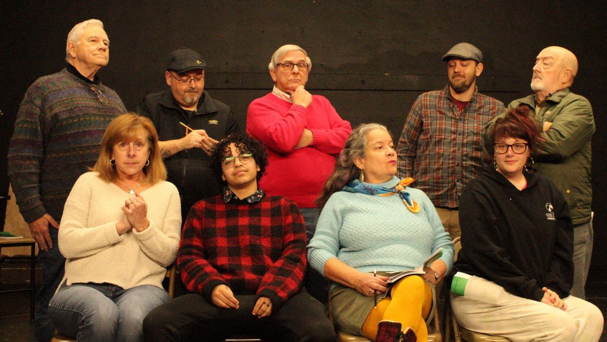 Director Danny Gay has announced the cast for the upcoming Community Little Theatre (CLT) production of the murder mystery And Then There Were None. Cast members standing from left are Harry Gray, Ton
