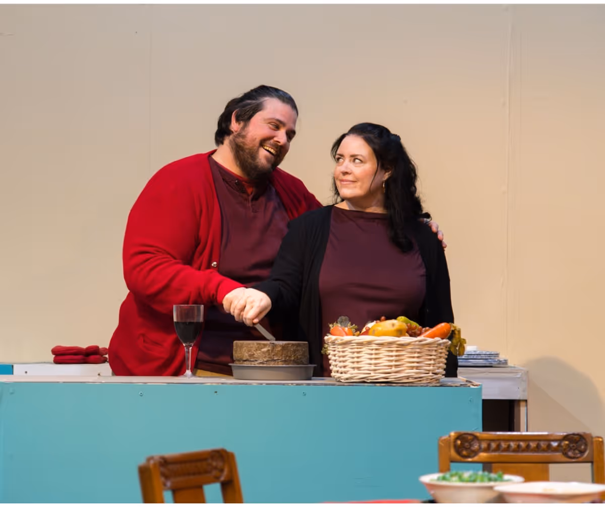 Adam (Mike Glorioso) and Sheena (Whitney Perish)