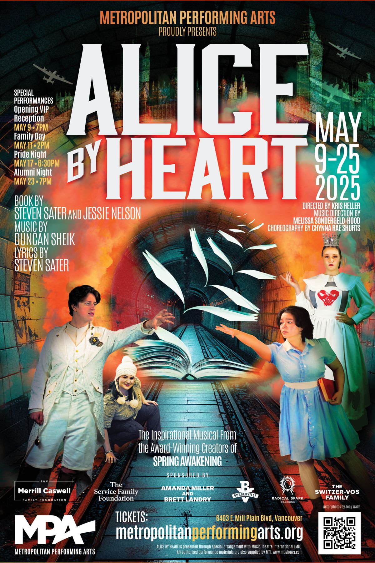 Metropolitan Performing Arts presents ALICE BY HEART the Musical