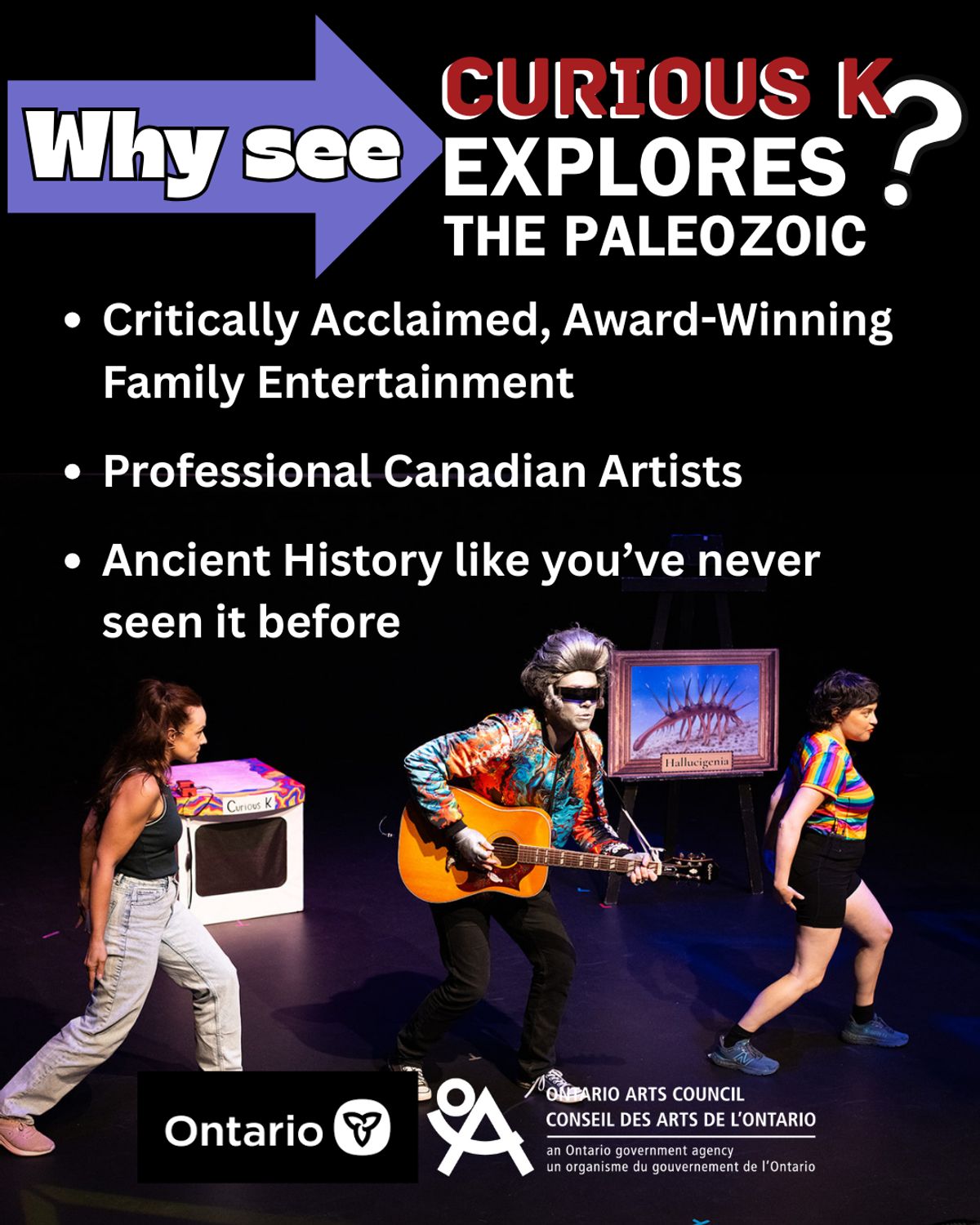 Why see Curious K Explores The Paleozoic? - Critically Acclaimed, Award-Winning Family Entertainment - Professional Canadian Artists - Ancient History Like You''ve Never Seen Before From left to Why see Curious K Explores The Paleozoic? - Critically Acclaimed, Award-Winning Family Entertainment - Professional Canadian Artists - Ancient History Like You''ve Never Seen Before From left to