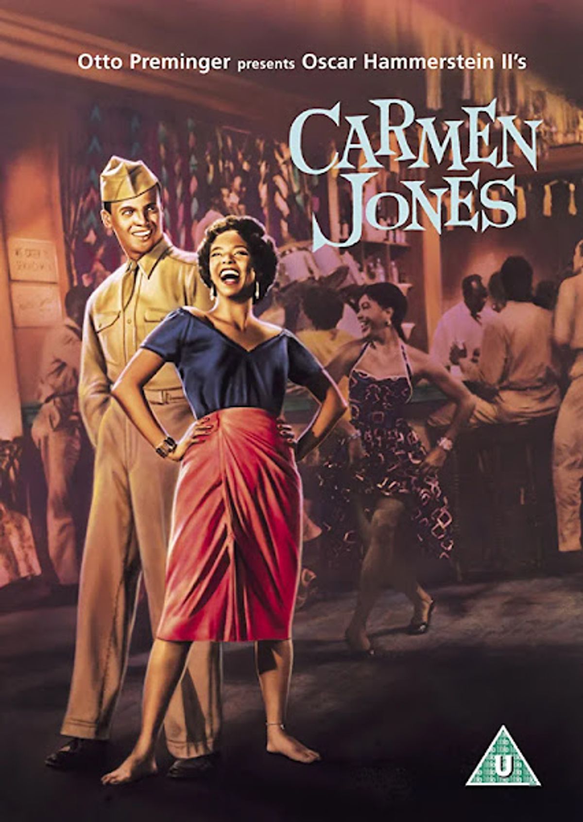 LEADING MAN TO THE FIRST AFRICAN-AMERICAN FEMALE PERFORMER TO BE NOMINATED FOR AN OSCAR FOR BEST LEADING ACTRESS!: A handsome black male screen star in the 1950s, Harry Belafonte provided strong and fiery chemistry to Dorothy Dandridge's acclaimed Academy Award nominated portrayal in the title role of the classic screen musical "Carmen Jones".