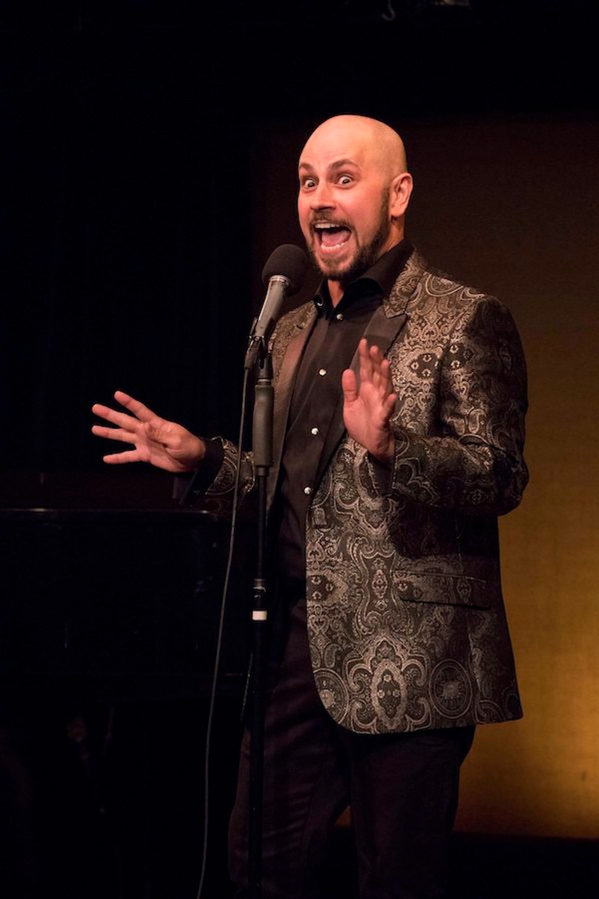Jack Trinco performing Death Part 7: The Last Word at The Duplex in New York City in 2017.
Photo: Richard Termine Jack Trinco performing Death Part 7: The Last Word at The Duplex in New York City in 2017.
Photo: Richard Termine