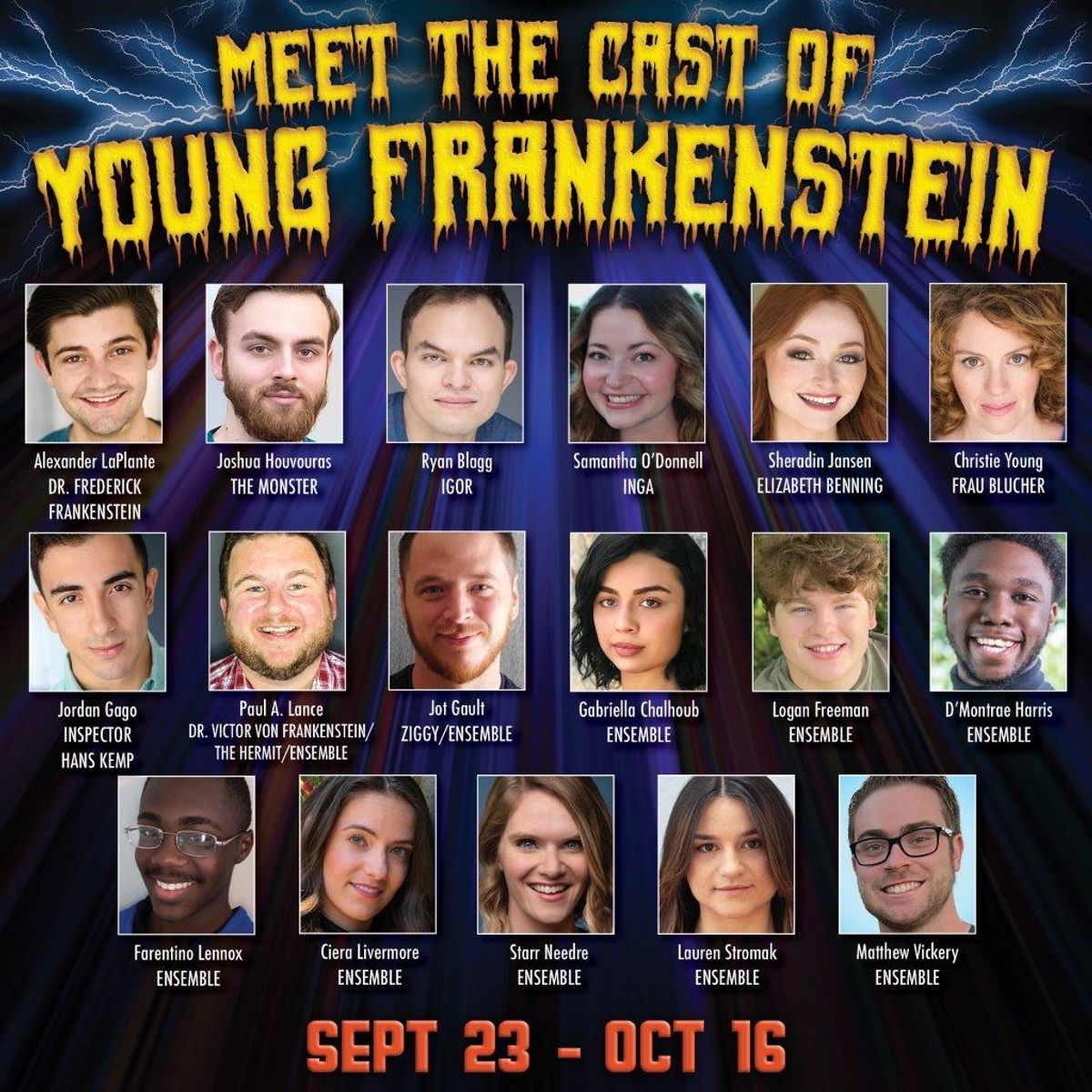 Meet the cast of the Athens Theatre's production of "Young Frankenstein!"