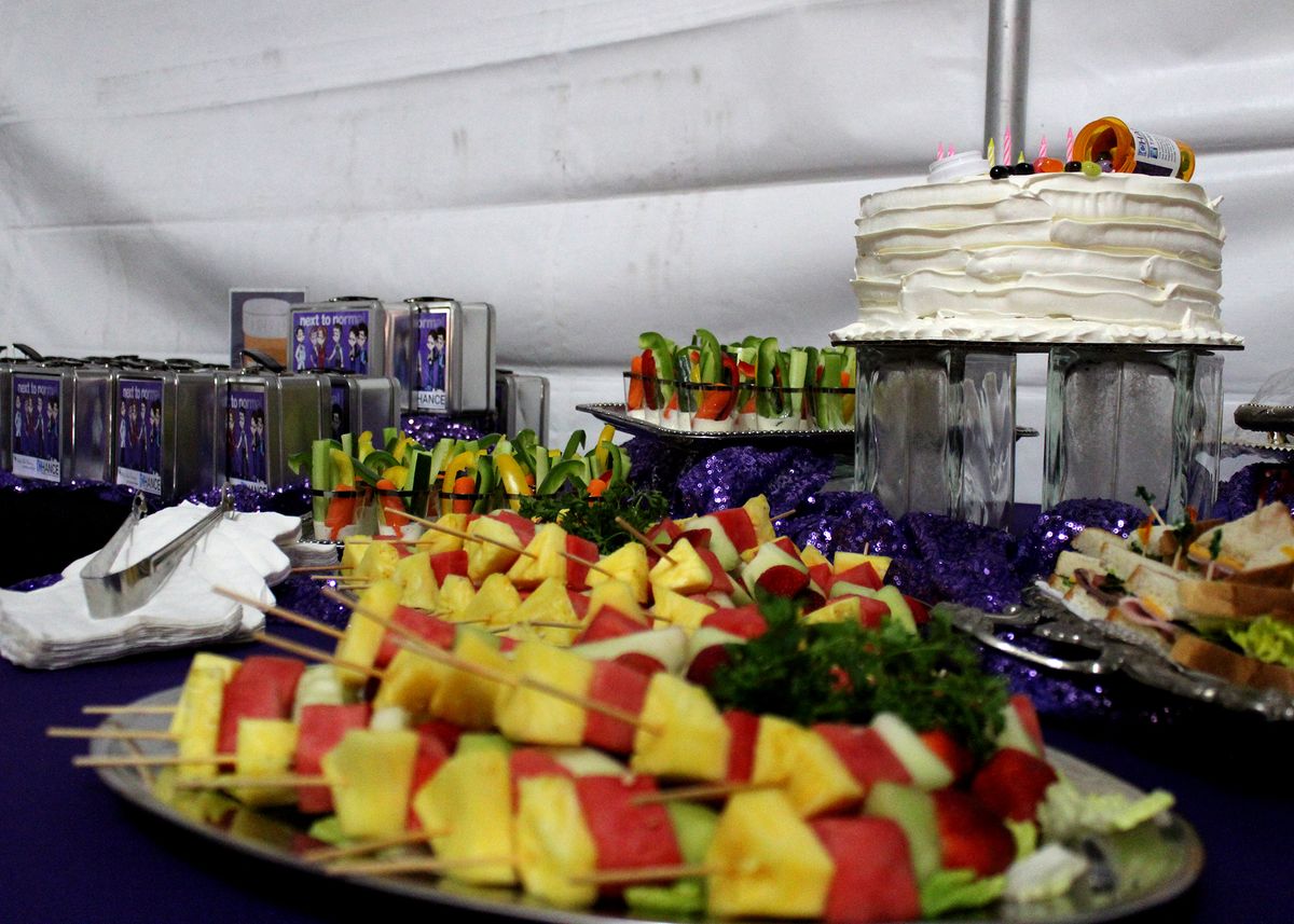 Sally Ann Catering reception on Opening Night of "Next to Normal," playing January 28 - February 27, 2022 at Chance Theater in Anaheim, CA.