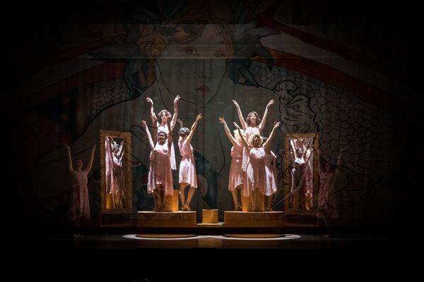 Peggy arrives in New York City hoping to become a Broadway star but faces adversity as she learns about show business and relationships. Between setbacks and growths, she conquers the city as the cast tap dances into your hearts with numbers including “We’re in the Money,” “Lullaby of Broadway,” “Shuffle Off to Buffalo” and the title song “42nd Street.” 10