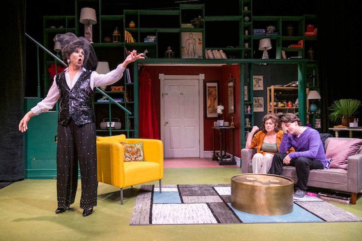 Charles Baran, Shauna Bloom, and S.P. Monahan in AUNT JACK  Photo by Russ Rowland
