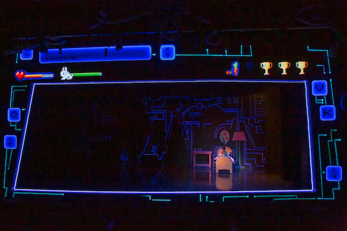 From The Children's Theatre of Cincinnati's production of THE VELVETEEN RABBIT, running live, on-stage, November 12 - December 13, 2020, and streaming on Broadway on Demand November 19 - May 31, 2021.  For more information visit:  https://thechildrenstheatre.com/shows/the-velveteen-rabbit/
Photo by Mikki Schaffner.