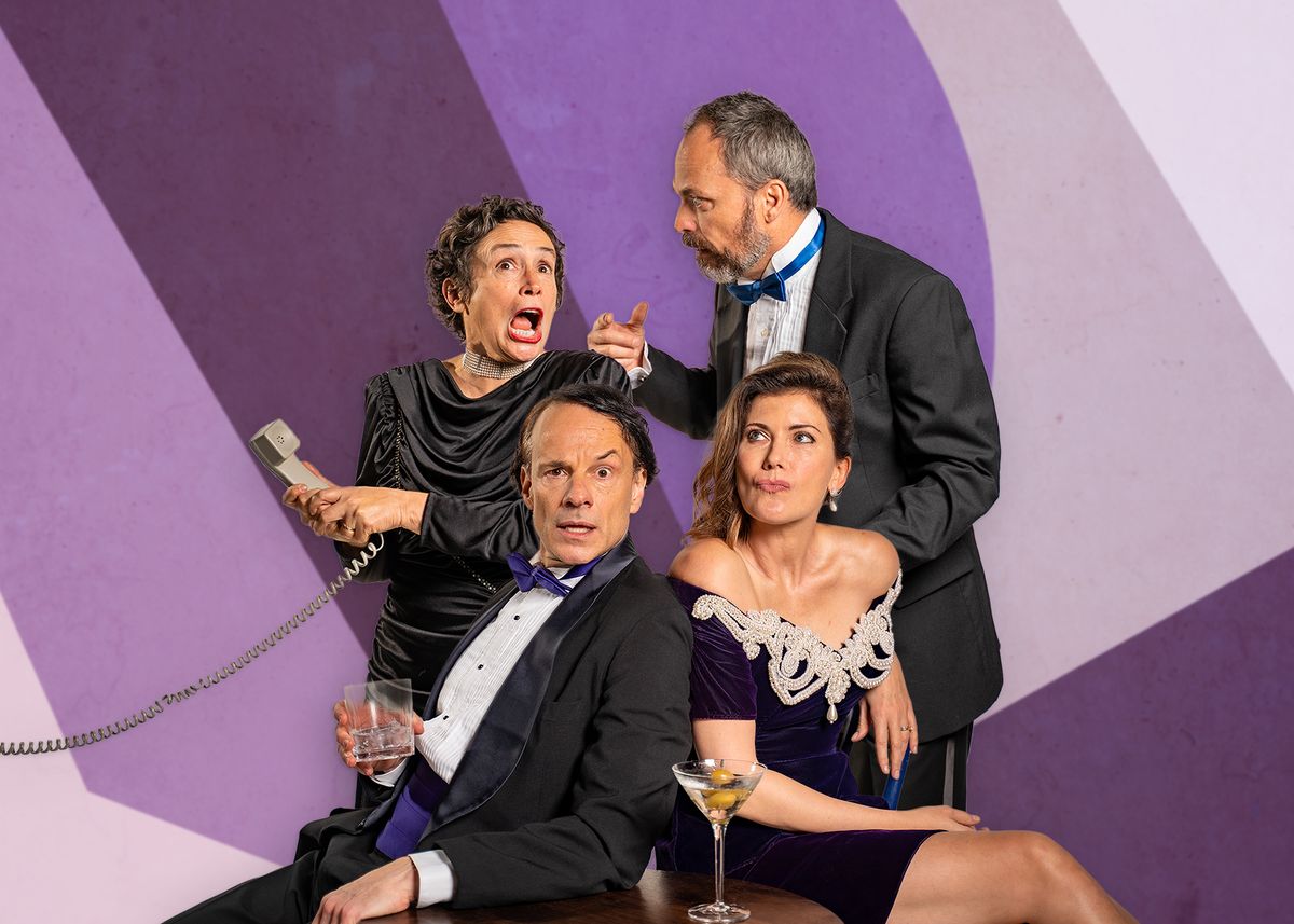 The cast of "Rumors." Photo credit: Gustavo Rattia