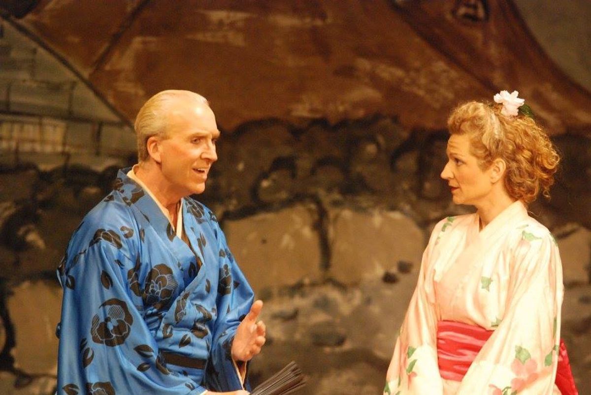 Nanki-Poo (Skip Potter) and Yum-Yum (Erin McIntyre). Photo credit: Jim Lowe.