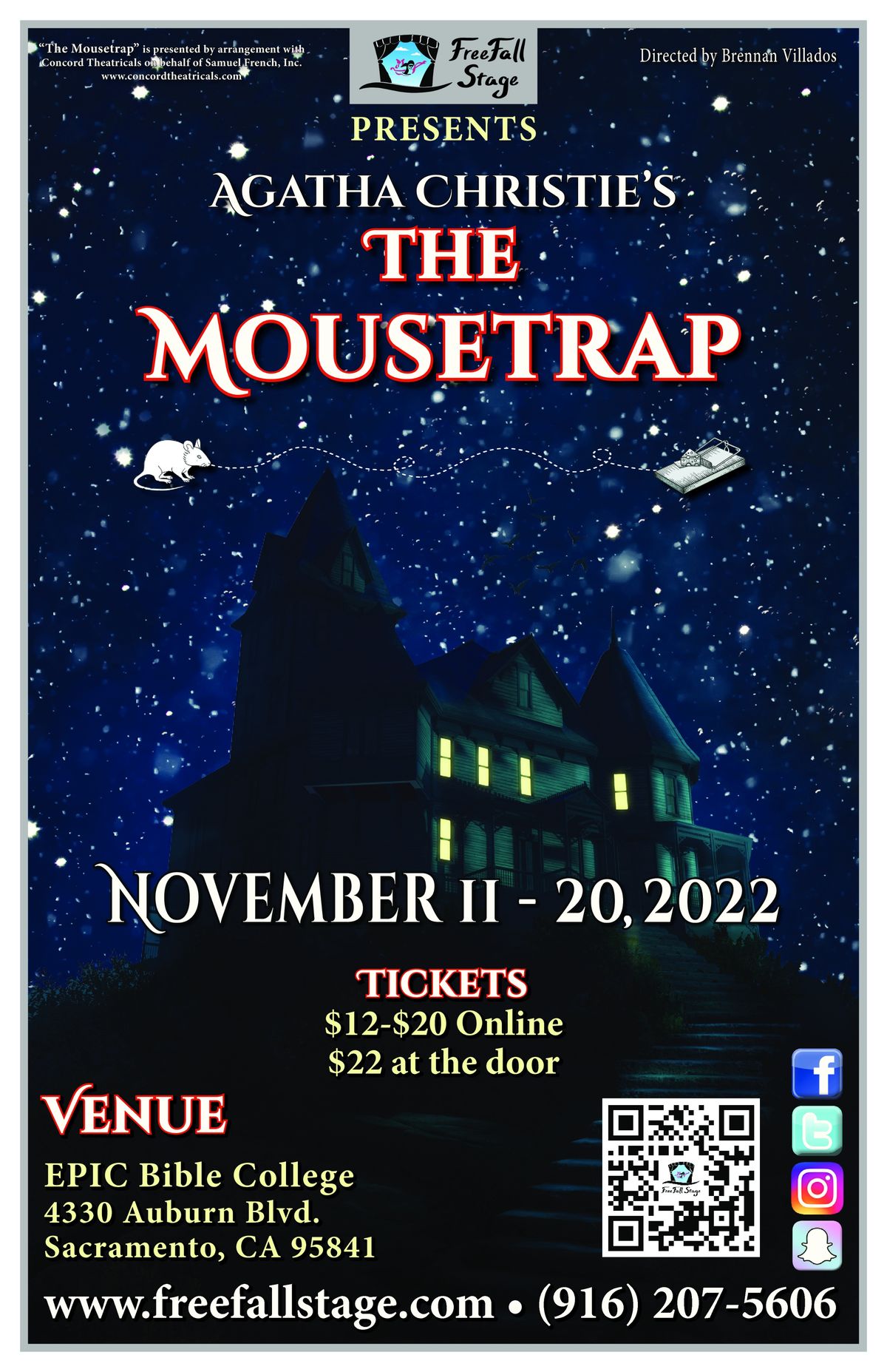 Poster for "The Mousetrap"