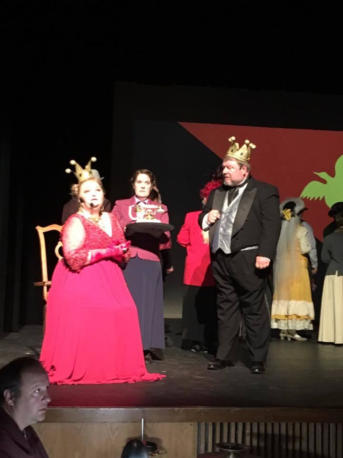 David Fast as Baron Bomburst and Christi Campos as Baroness Bomburst.