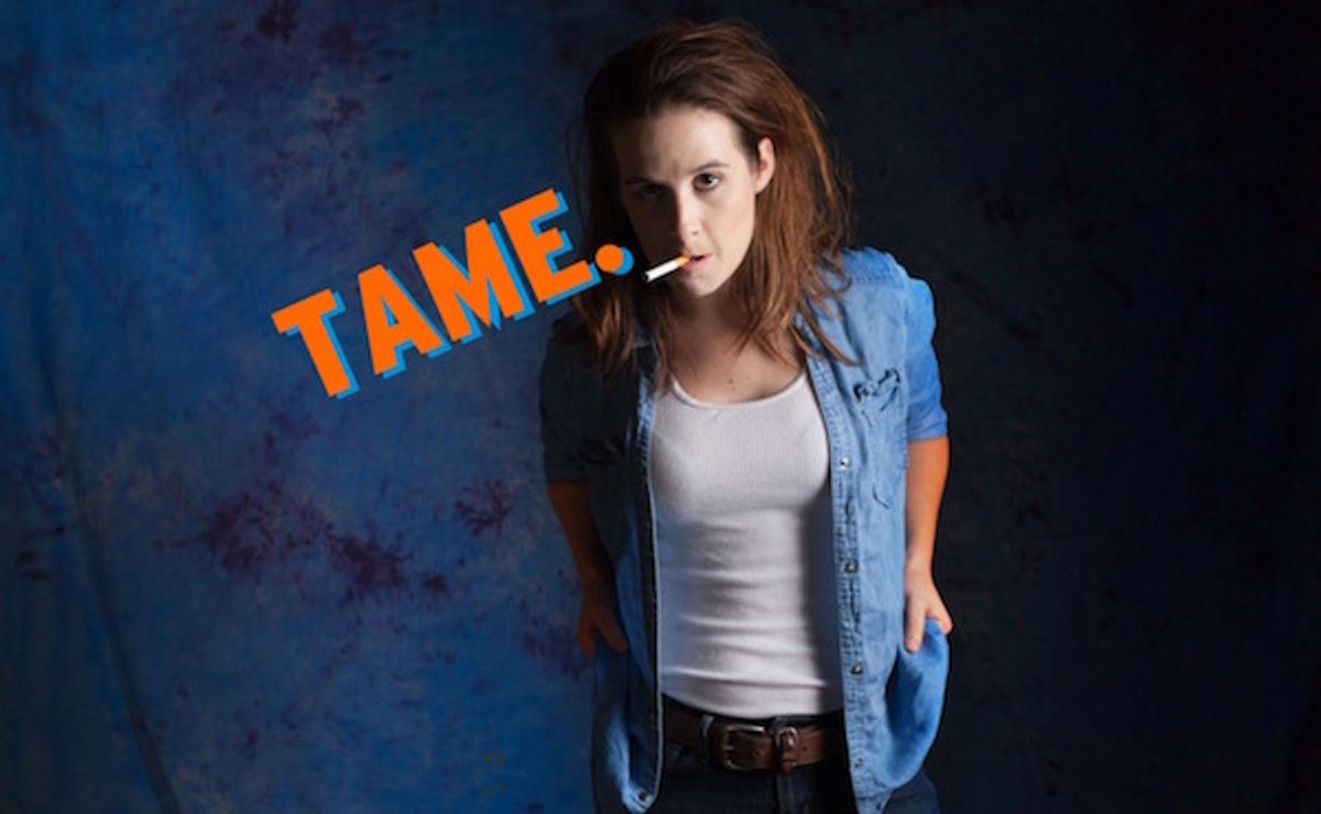 Jill Tighe as Cat in Avant Bard's TAME by DC playwright Jonelle Walker. Photo by DJ Photography. Jill Tighe as Cat in Avant Bard's TAME by DC playwright Jonelle Walker. Photo by DJ Photography.