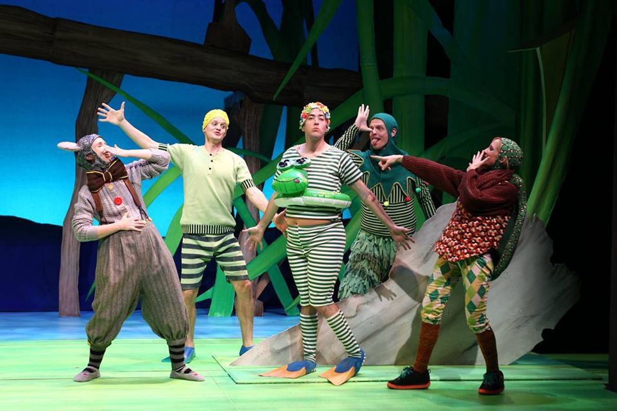 The Cast of A year With Frog and Toad Justin Michael Duval, Erika Schildele, Louis Pardo, Alex miller, Emily Eiden The Cast of A year With Frog and Toad Justin Michael Duval, Erika Schildele, Louis Pardo, Alex miller, Emily Eiden