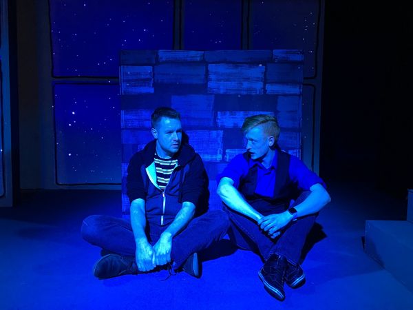 Max Wilson (as CB) and Matthew Hale (as Beethoven) in DOG SEES GOD at Roxy's Downtown in Wichita, KS. 1