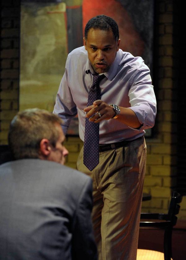 Keith Hamilton Cobb in Orlando Shakespeare Theater’s production of “Race”, now playing through November 11, 2012 at the John and Rita Lowndes Shakespeare Center. Photo by Tony Firriolo. 1