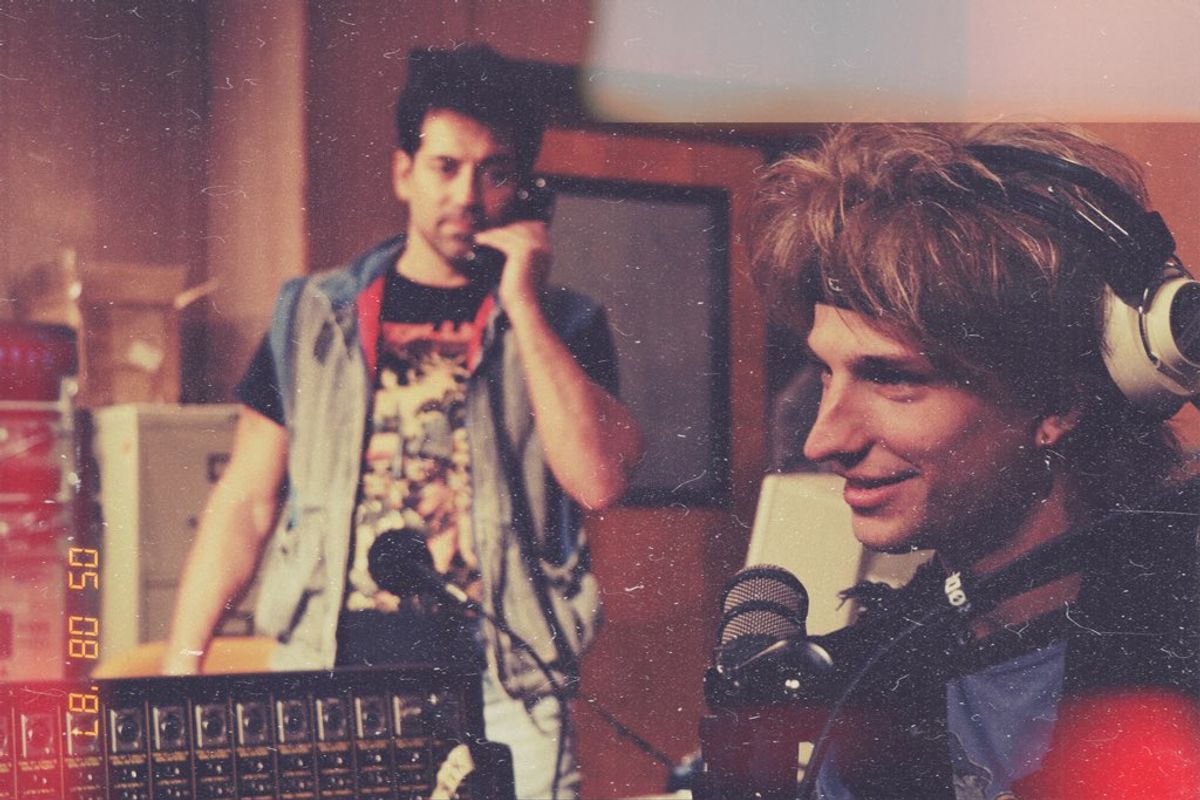 Kent (Adam Minossora) & Stu (Alex Jackson) in "Talk Radio" at Tote Orlando Nov. 2019  
