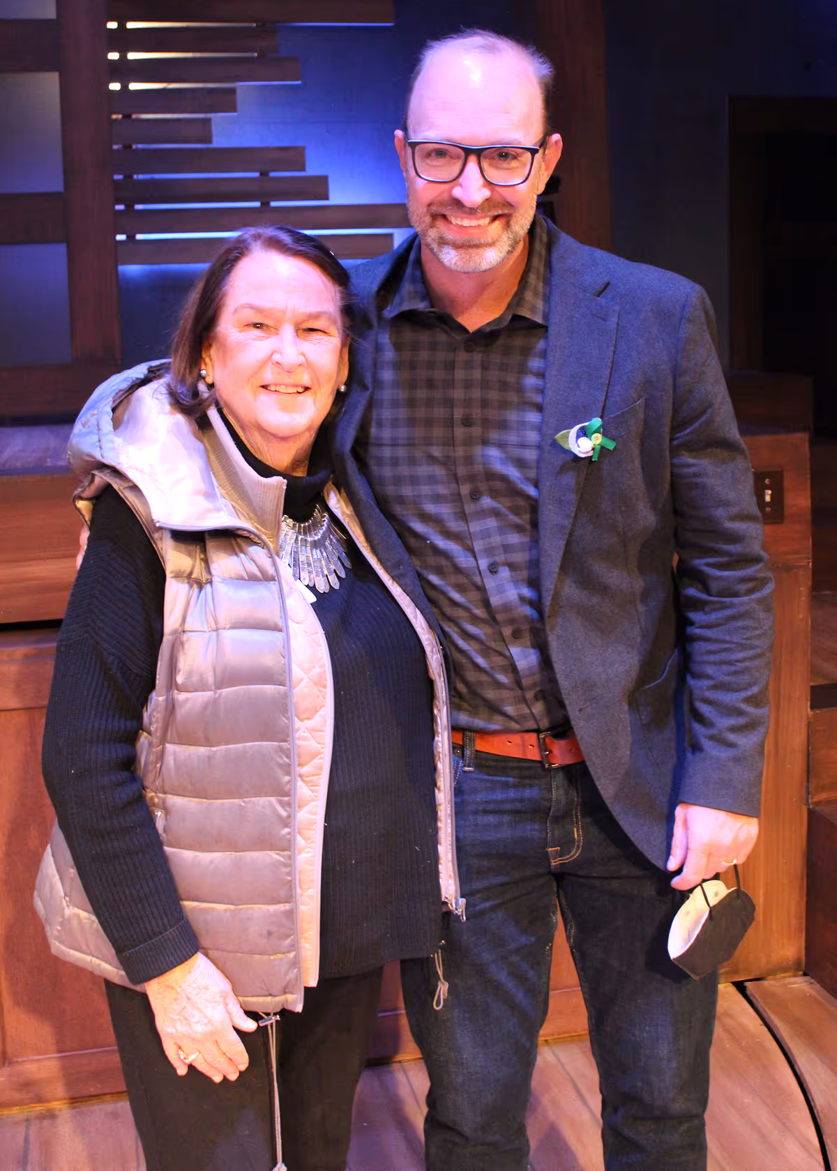 Laurie Smits Staude and Matthew McCray on Opening Night of "Next to Normal," playing January 28 - February 27, 2022 at Chance Theater in Anaheim, CA.