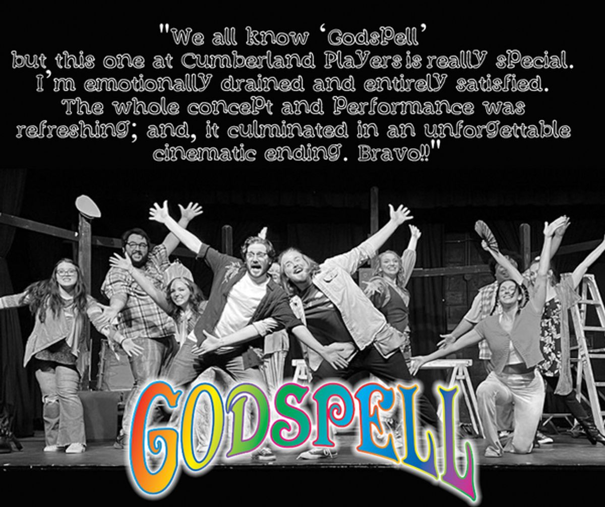 Cast of GODSPELL having a "crazy" time. Cast of GODSPELL having a "crazy" time.