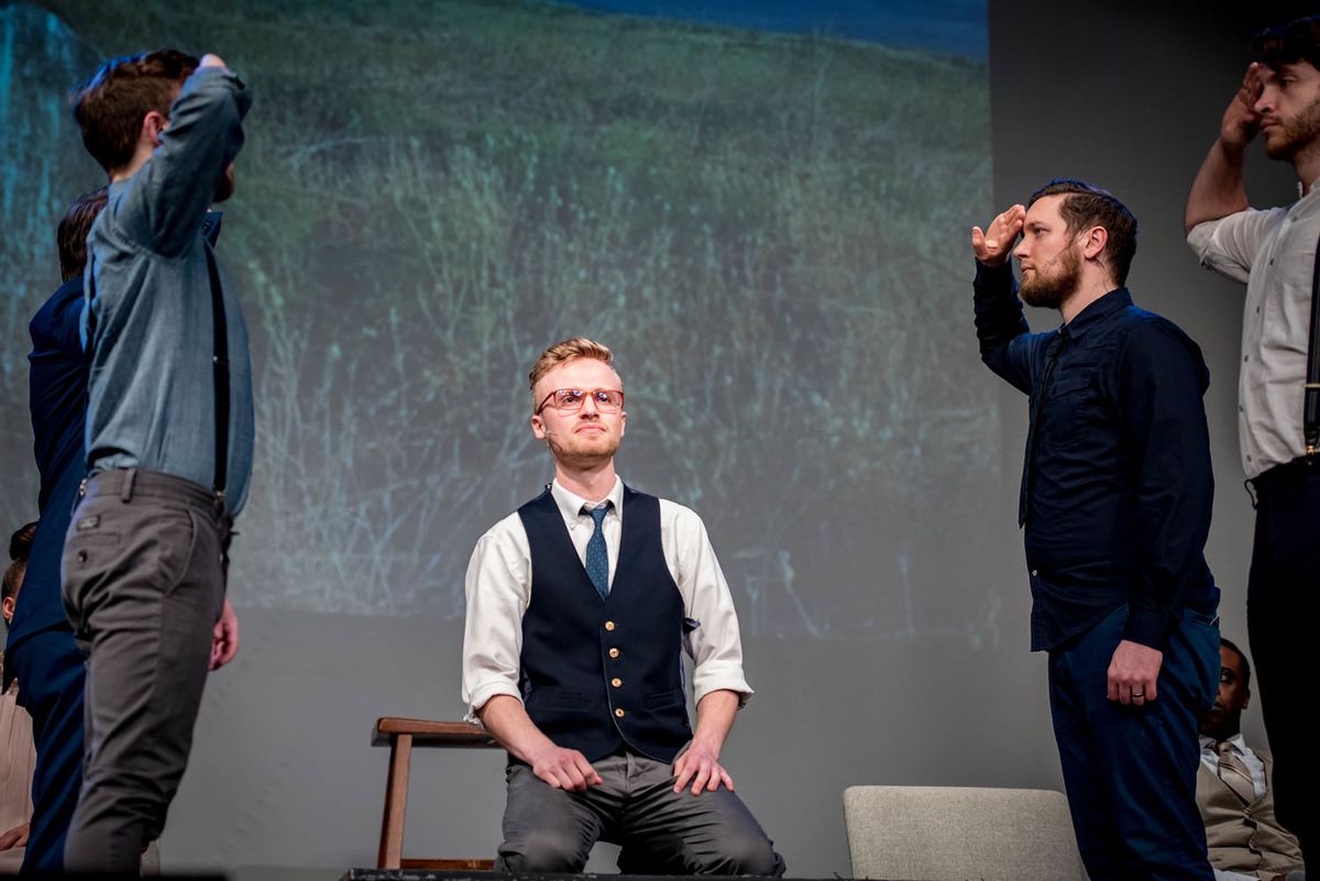 Stephen Baker sings "Tell My Father" in Servant Stage Company's production of THE CIVIL WAR (Photo Credit: Sheri Niven Photography).