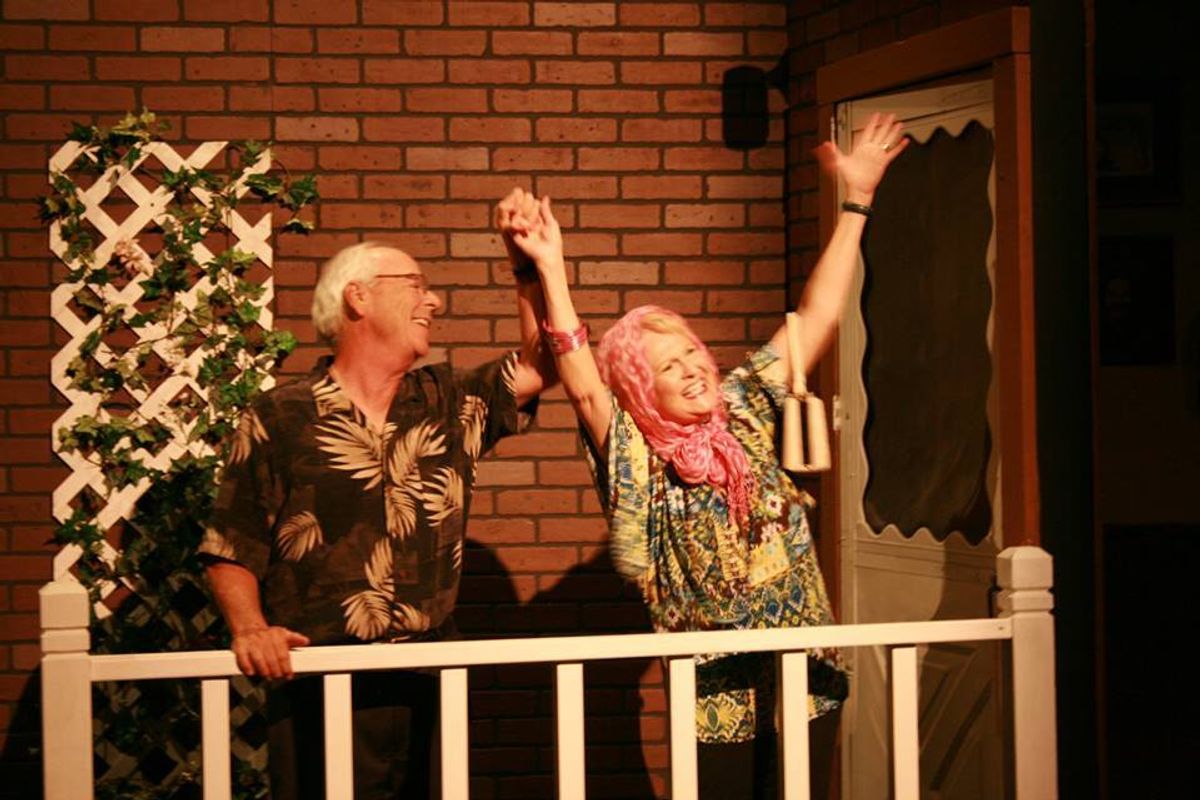 Paul Anderson and Petra Allen in OVER THE RIVER AND THROUGH THE WOODS at OCTA - 9/5/14-9/21/14 (Photo by Ted Collins)