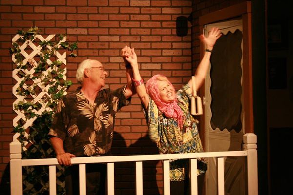 Paul Anderson and Petra Allen in OVER THE RIVER AND THROUGH THE WOODS at OCTA - 9/5/14-9/21/14 (Photo by Ted Collins) 1