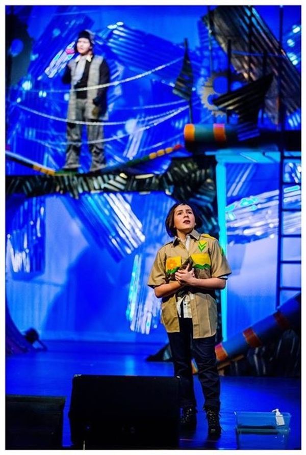 Morgan Dallison as JoJo and Josh Rodriguez as Horton.   2