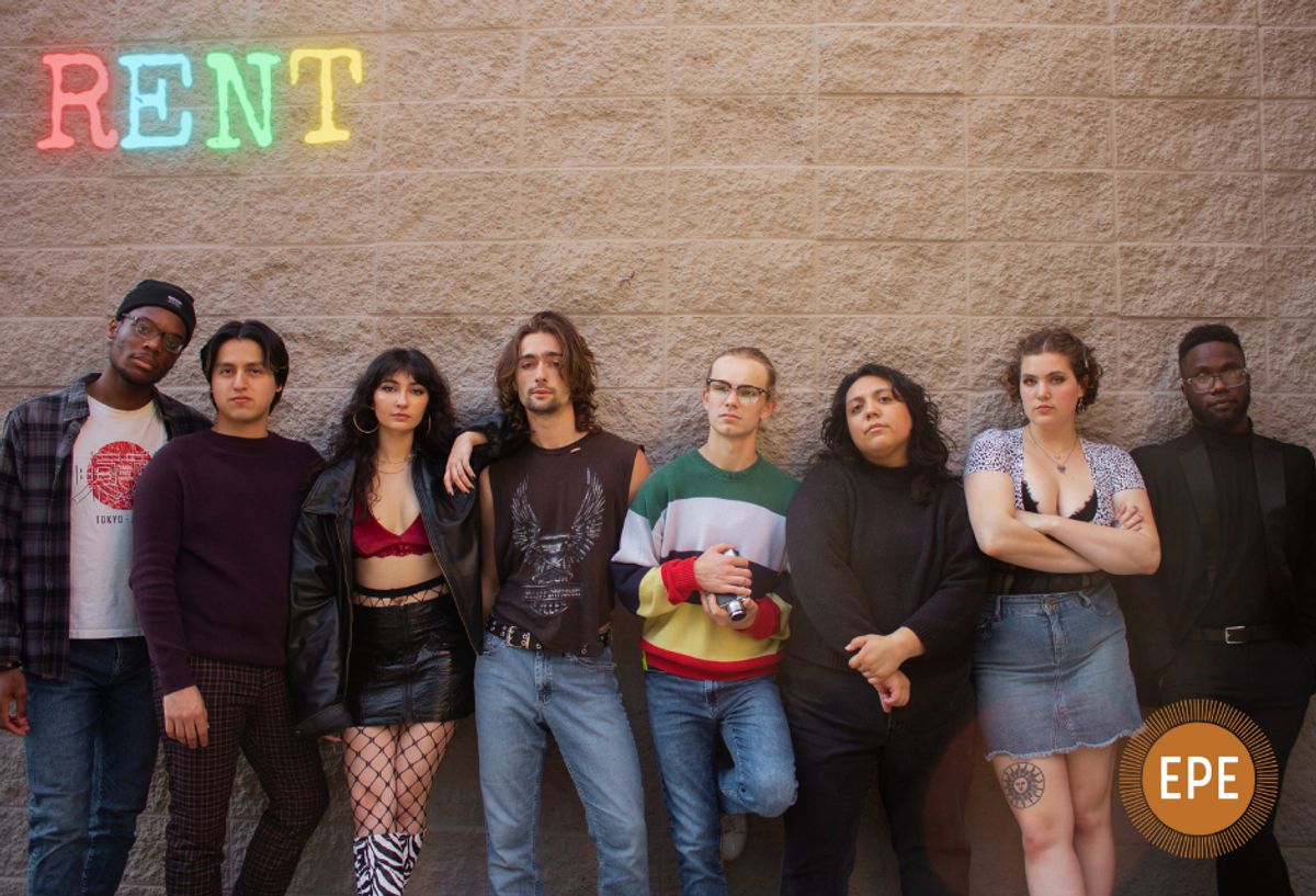 The Principal cast of RENT (left to right) John Brownell, Cris Sanchez, Ani Tonoyan, Paul Cushman, Joe Klinker, Ray L. Kloth, Sophie La Fave, Jason Nyabuto. The Principal cast of RENT (left to right) John Brownell, Cris Sanchez, Ani Tonoyan, Paul Cushman, Joe Klinker, Ray L. Kloth, Sophie La Fave, Jason Nyabuto.