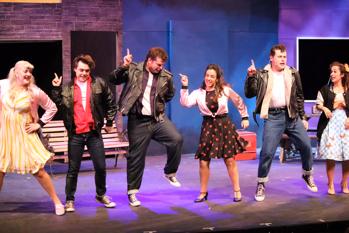 The cast of Grease