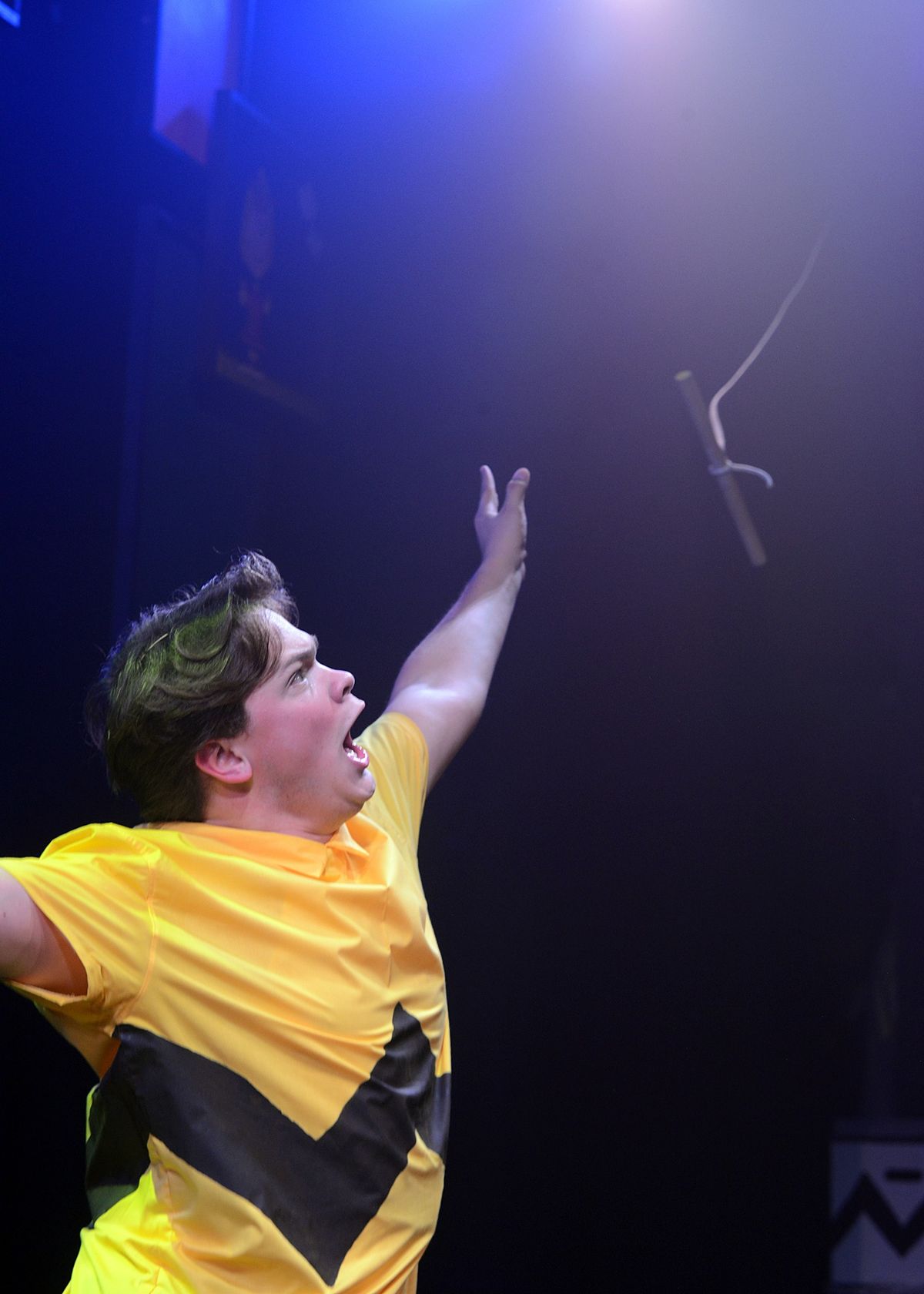 Jackson Nichols as Charlie Brown flying his kite. Jackson Nichols as Charlie Brown flying his kite.