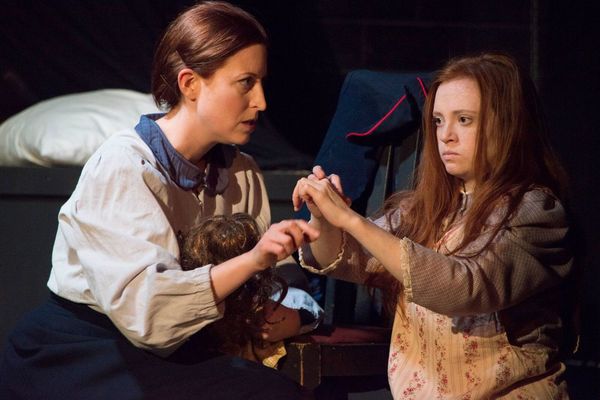 Annie Sullivan (Julie Kaye Wolf) begins her the arduous task of connecting Helen Keller (Hannah Ford) to the human world through language. 1