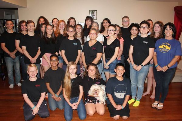 Mariah's Music & Arts cast of "It's Easy! The Friend Strong Musical" at their first read-through!  1