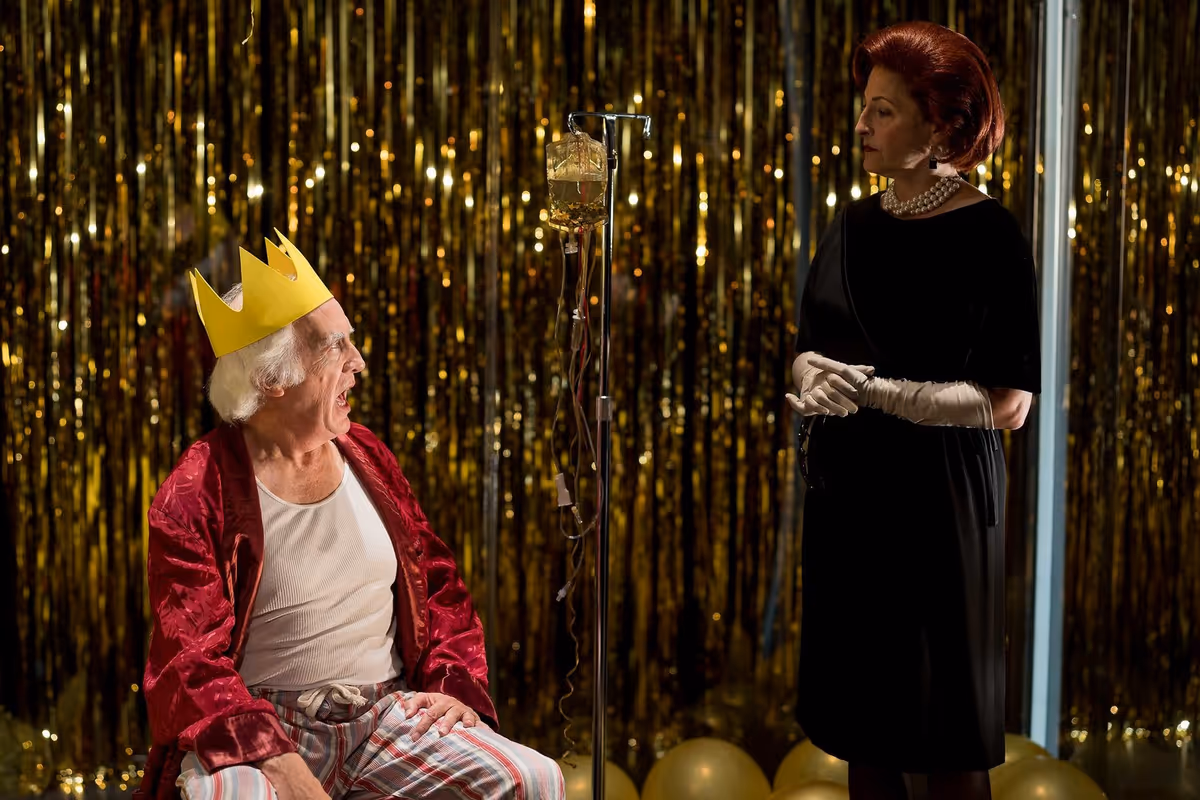 Pictured:  King Berenger (Richard Snee), Queen Marguerite (Sarah Newhouse*) Photo by Nile Scott Shots. 