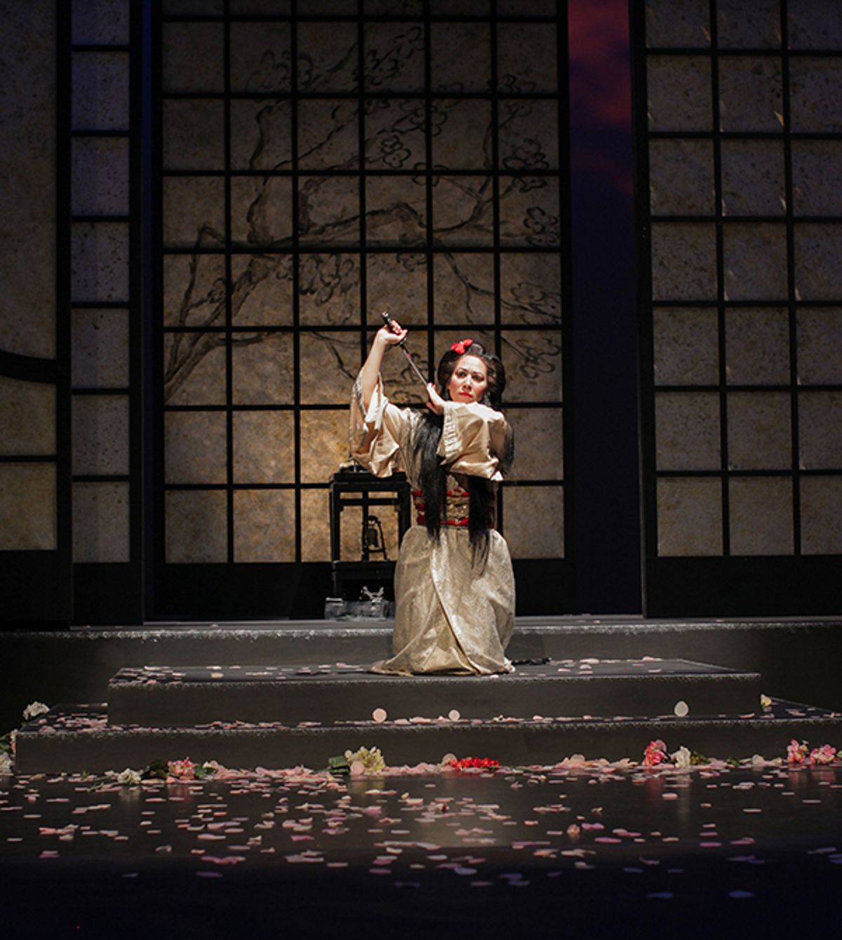 Soprano Eleni Calenos as Cio-Cio San. Credit: Clint McCommon/Shreveport Opera Soprano Eleni Calenos as Cio-Cio San. Credit: Clint McCommon/Shreveport Opera