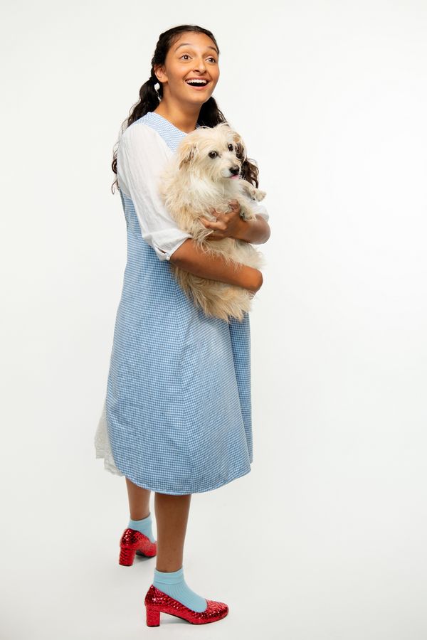 Dorothy (Shayla Lawler) poses in Berkeley Playhouse's production of The Wizard of Oz, directed by Lexie Lazear. Performing at the Julia Morgan Theater from November 9 to December 23. 2