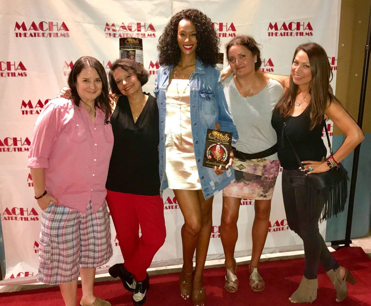 Book signing party with cast from left to right Sandra Vals plays Chavela Vargas Odalys Nanin plays Frida Kahlo Christie Black played Josephine Baker Antje Dohrn photographer Tricia Cruz plays Nurse Judith Book signing party with cast from left to right Sandra Vals plays Chavela Vargas Odalys Nanin plays Frida Kahlo Christie Black played Josephine Baker Antje Dohrn photographer Tricia Cruz plays Nurse Judith