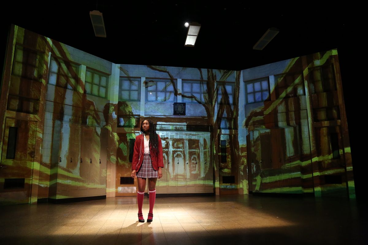 Credit: Michael Scott Evans  Candace-Omnira as Jasmine  Scenic art by Omari Booker