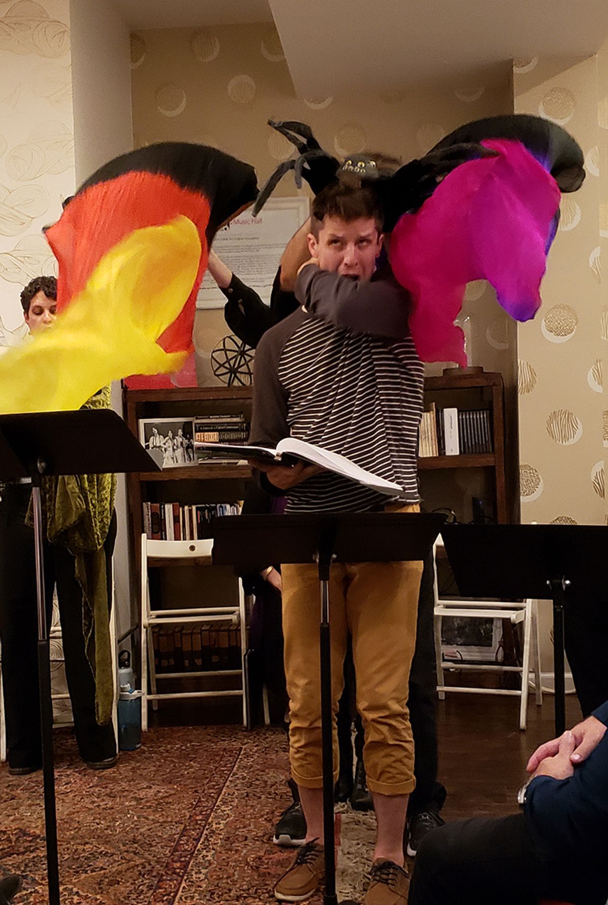 Photos from the event, with cast members and guest speaker, Jennifer Hershey of the Broadway Green Alliance, and Chantal Bilodeau, Artistic Director of Climate Change Theatre Action.