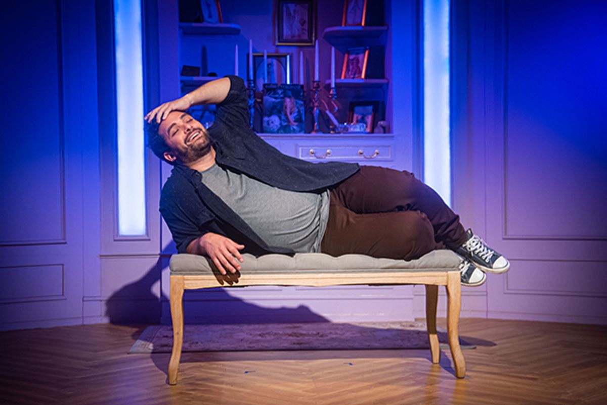 Mike Millan as "Alex More" in Jonathan Tolins' BUYER & CELLAR. Photo Credit: Matthew Brian Denman Photography.