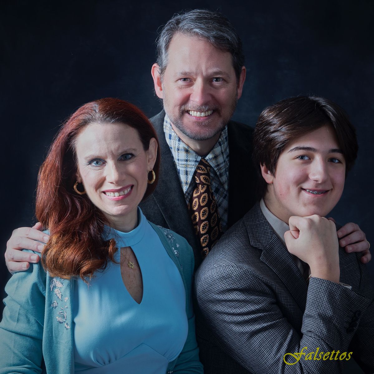 Lisa Spielman as Trina, Jeff Parsons as Mendel, and Jake Ellengold as Jason in Antrim Playhouse’s Production of Falsettos.
Photo Credit: www.Chris Hietikko photography.com