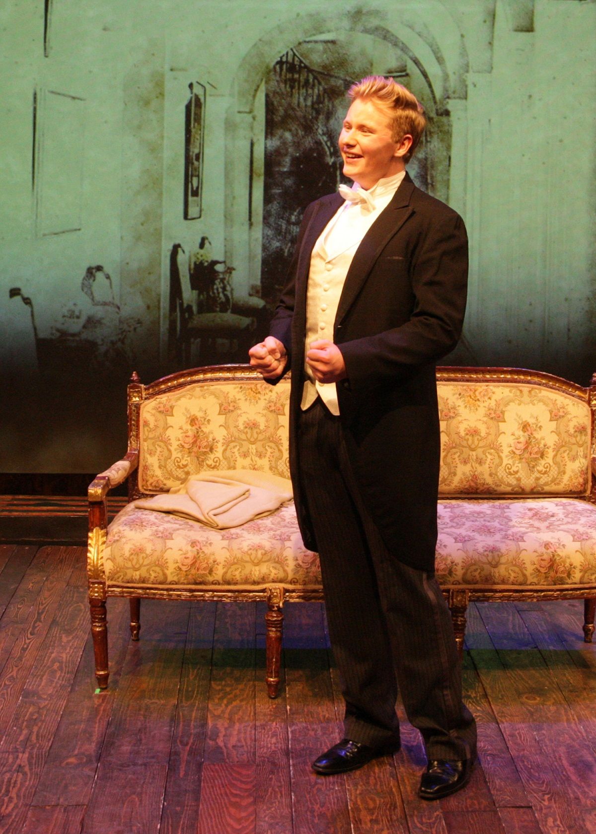 Zac Swan Van Lent as Laurie Laurence in Chance Theater's production of "Little Women - The Broadway Musical" is playing November 25 - December 23, 2022 at Bette Aitken theater arts Center on the Cripe Stage. Music by Jason Howland; Lyrics by Mindi Dickstein; Book by Allan Knee. Based on the novel by Louisa May Alcott. Directed by Casey Long, Music Direction by Gabrielle Maldonado.
