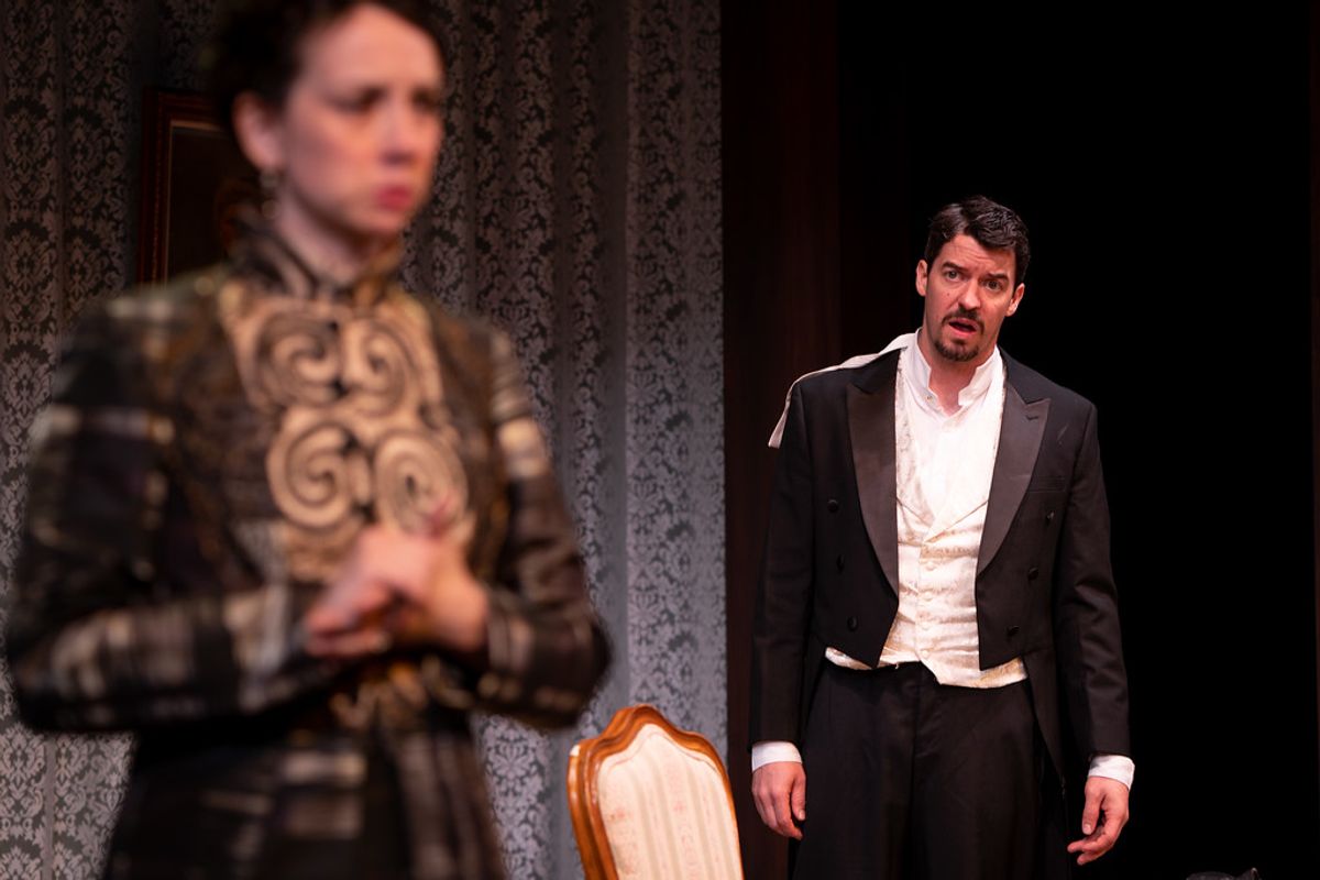 Hillary Clemens (Nora) and Todd Lanker (Torvald) in "A Doll's House."