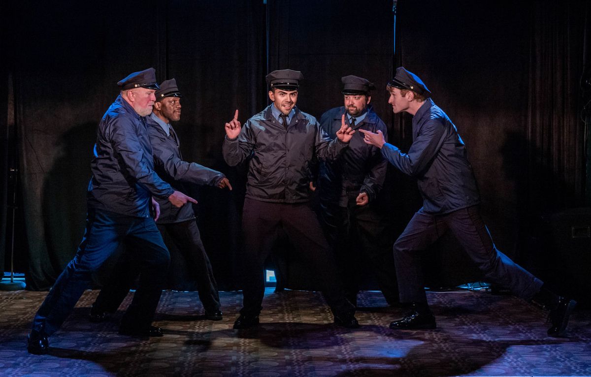 Shown: L-R: Kevin McGuire, Reggie Whitehead, Eddie Maldonado, Patrick John Moran, David Socolar  Photo by: Richard Lovrich