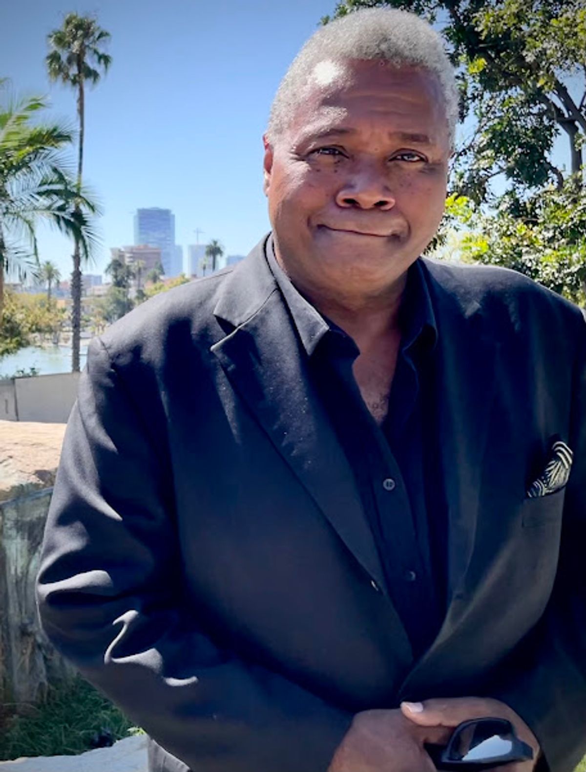 Lo, 'Tis A Gala Night!: Excaliber Shakespeare Company of Chicago and Excaliber Shakespeare Company Los Angeles Archival Project Founder Darryl Maximilian Robinson was delighted to record his new theatre video of Edgar Allan Poe's 'The Conqueror Worm' at the outdoor stage of Levitt Pavilion in MacArthur Park. Photo by Danny Belrose. Lo, 'Tis A Gala Night!: Excaliber Shakespeare Company of Chicago and Excaliber Shakespeare Company Los Angeles Archival Project Founder Darryl Maximilian Robinson was delighted to record his new theatre video of Edgar Allan Poe's 'The Conqueror Worm' at the outdoor stage of Levitt Pavilion in MacArthur Park. Photo by Danny Belrose.