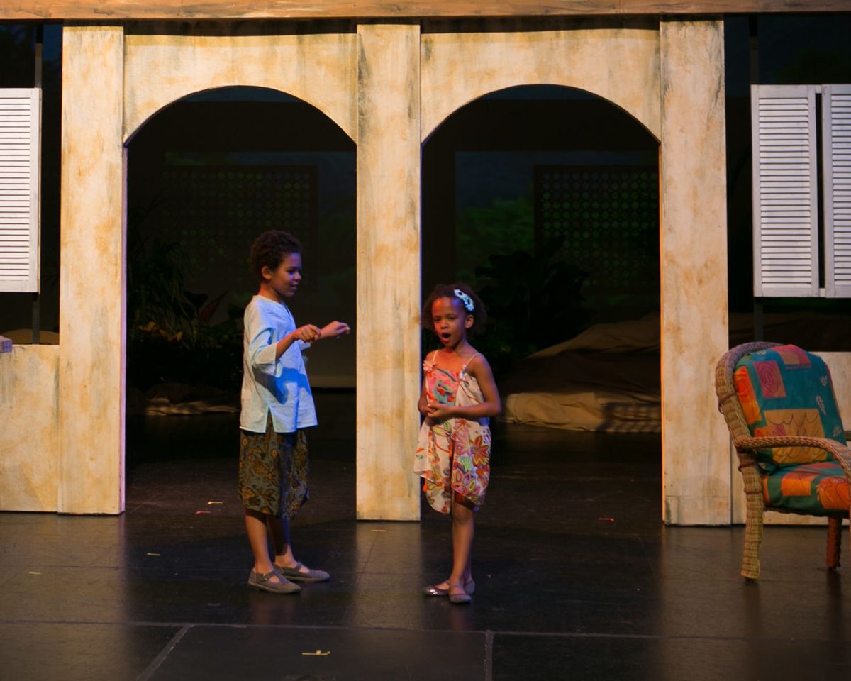 Ethan Ali as Jerome and Ella Ali as Ngana (Photo by Burdett Photography)