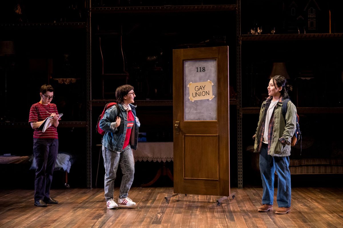 Sara Masterson (Alison), Monty Hays (Medium Alison), Emma Schuld (Joan). Photo: Dan Norman.  