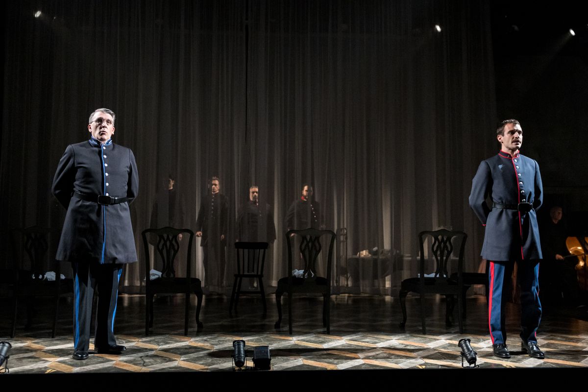 Bradley Greenwald (Doctor), Dylan Frederick (Giorgio). Photo: Dan Norman.   