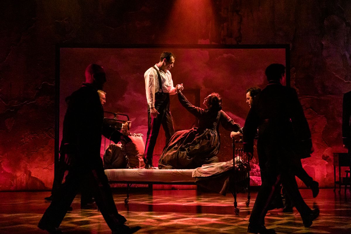 Erin Capello (Fosca), Dylan Frederick (Giorgio). Photo: Dan Norman. 