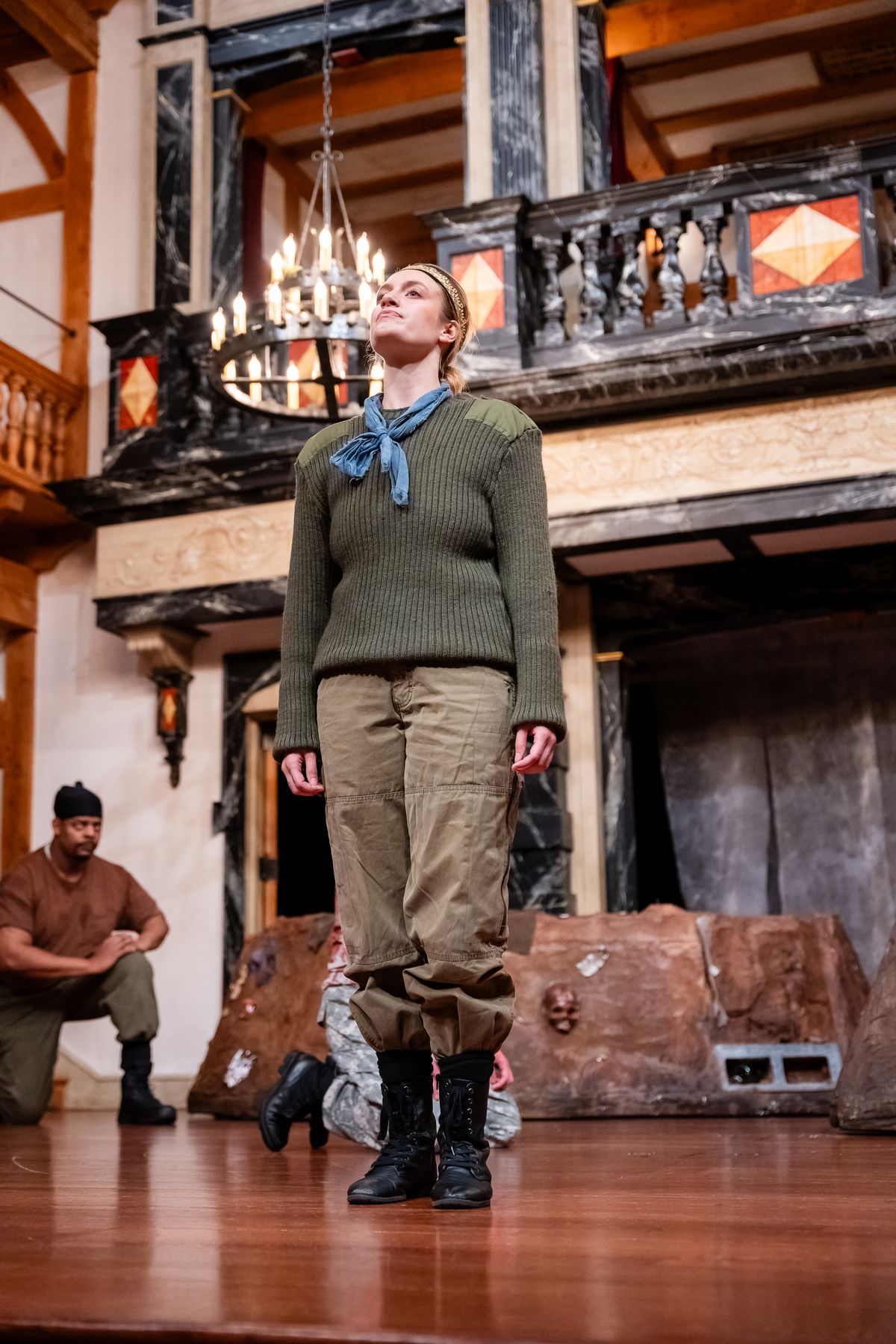 Summer England as Malcolm MACBETH at the American Shakespeare Center (2024). Photo by October Grace Media. Summer England as Malcolm MACBETH at the American Shakespeare Center (2024). Photo by October Grace Media.