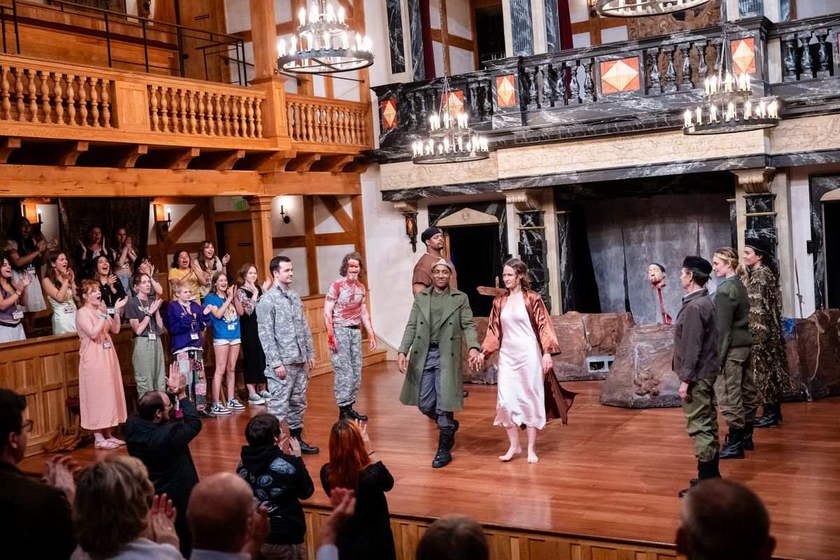 The company of MACBETH at the American Shakespeare Center (2024). Photo by October Grace Media. The company of MACBETH at the American Shakespeare Center (2024). Photo by October Grace Media.